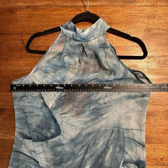 La Perla Watercolor Halter Sheer Maxi Dress - Picture 7 of 9